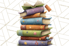 Bookish Bears PNG Clipart, Cozy Bear Reading, Cute Cartoon Product Image 3
