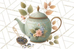 Vintage Herbal Apothecary Clipart, Spring Botanical Png Product Image 3