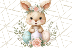 Adorable Baby Animals Easter Clipart PNG, Pastel Chicks Png Product Image 4