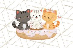Kawaii Cat Clipart, Cute Kitten PNG, Fun Cat Illustrations Product Image 4
