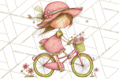 Adorable Spring Kids Clipart, Playful Children Clip Art PNG Product Image 5