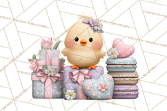 Easter Bakery Critters, Cute Mini World Animals, Pastel Png Product Image 5