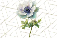 Spring Flower Clipart, Floral Clip Art PNG, Watercolor Product Image 2