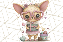 Valentine Dog Clipart PNG, Cute Valentine Dogs, Kids Product Image 2