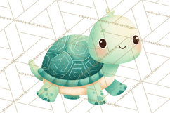 Cozy Woodland Animals Clipart, Baby Forest Creatures PNG Product Image 3
