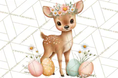 Adorable Baby Animals Easter Clipart PNG, Pastel Chicks Png Product Image 2