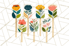 Spring Garden Tools and Floral Gardening Clipart PNG Product Image 3