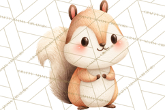 Cozy Woodland Animals Clipart, Baby Forest Creatures PNG Product Image 2
