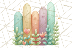 Cozy Woodland Animals Clipart, Baby Forest Creatures PNG Product Image 3