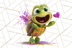 Kawaii Valentine Animals, Cute Heart Love Animals Png Product Image 4