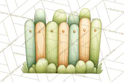 Cozy Woodland Animals Clipart, Baby Forest Creatures PNG Product Image 4