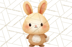 Cozy Woodland Animals Clipart, Baby Forest Creatures PNG Product Image 4