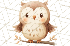 Cozy Woodland Animals Clipart, Baby Forest Creatures PNG Product Image 3