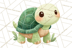 Cozy Woodland Animals Clipart, Baby Forest Creatures PNG Product Image 4