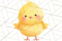 Watercolor Baby Animals, Cute Kawaii Forest Zoo Farm Ocean Product Image 5