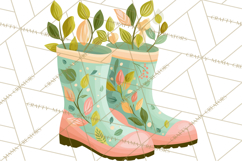 Spring Garden Tools and Floral Gardening Clipart PNG Product Image 5