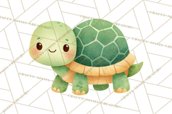 Cozy Woodland Animals Clipart, Baby Forest Creatures PNG Product Image 3