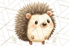 Cozy Woodland Animals Clipart, Baby Forest Creatures PNG Product Image 5