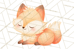 Cozy Woodland Animals Clipart, Baby Forest Creatures PNG Product Image 3