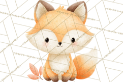 Cozy Woodland Animals Clipart, Baby Forest Creatures PNG Product Image 4