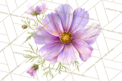Spring Flower Clipart, Floral Clip Art PNG, Watercolor Product Image 2
