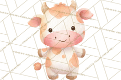 Watercolor Baby Animals, Cute Kawaii Forest Zoo Farm Ocean Product Image 2