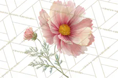 Spring Flower Clipart, Floral Clip Art PNG, Watercolor Product Image 3