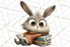 Bookish Bunnies PNG Clipart, Cozy Bunny Reading Product Image 3