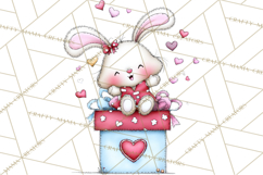 Valentine Animals Clipart Cute Cartoon Characters PNG Product Image 3
