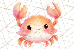 Watercolor Baby Animals, Cute Kawaii Forest Zoo Farm Ocean Product Image 3