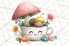 Spring Mini World Clipart, Cute Kawaii Garden Scenes PNG Product Image 4