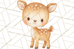 Watercolor Baby Animals, Cute Kawaii Forest Zoo Farm Ocean Product Image 4