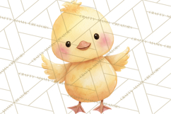 Watercolor Baby Animals, Cute Kawaii Forest Zoo Farm Ocean Product Image 2