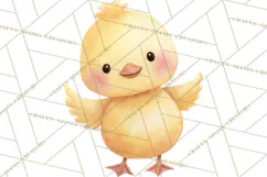 Watercolor Baby Animals, Cute Kawaii Forest Zoo Farm Ocean Product Image 2