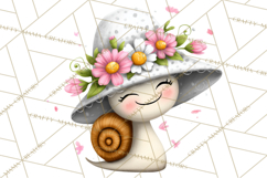 Spring Mini World Clipart, Cute Kawaii Garden Scenes PNG Product Image 3