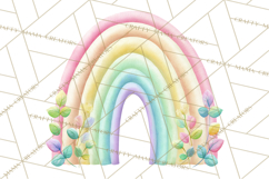 Rainbow Clipart, Pastel Rainbow Clip Art PNG, Spring Color Product Image 3