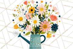 Spring Garden Tools and Floral Gardening Clipart PNG Product Image 4