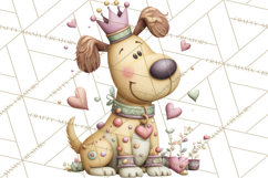 Valentine Dog Clipart PNG, Cute Valentine Dogs, Kids Product Image 4