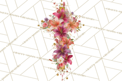 Easter Lily Cross Clipart, Pastel Bold Christian Crosses Png Product Image 2