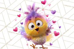 Kawaii Valentine Animals, Cute Heart Love Animals Png Product Image 3