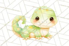 Watercolor Baby Animals, Cute Kawaii Forest Zoo Farm Ocean Product Image 3