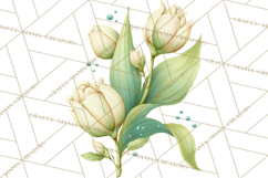 Spring Flower Clipart, Floral Clip Art PNG, Watercolor Product Image 4
