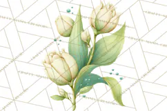 Spring Flower Clipart, Floral Clip Art PNG, Watercolor Product Image 4