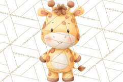 Watercolor Baby Animals, Cute Kawaii Forest Zoo Farm Ocean Product Image 4