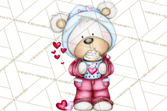 Valentine Animals Clipart Cute Cartoon Characters PNG Product Image 4