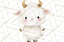 Watercolor Baby Animals, Cute Kawaii Forest Zoo Farm Ocean Product Image 5