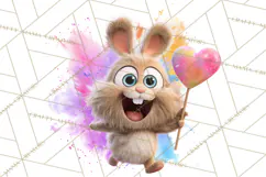 Kawaii Valentine Animals, Cute Heart Love Animals Png Product Image 5