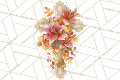 Easter Lily Cross Clipart, Pastel Bold Christian Crosses Png Product Image 2