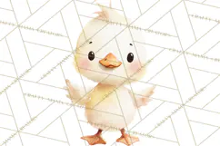 Watercolor Baby Animals, Cute Kawaii Forest Zoo Farm Ocean Product Image 2