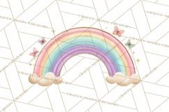 Rainbow Clipart, Pastel Rainbow Clip Art PNG, Spring Color Product Image 3